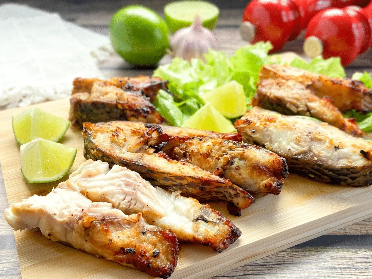 Posta de tilápia na air fryer