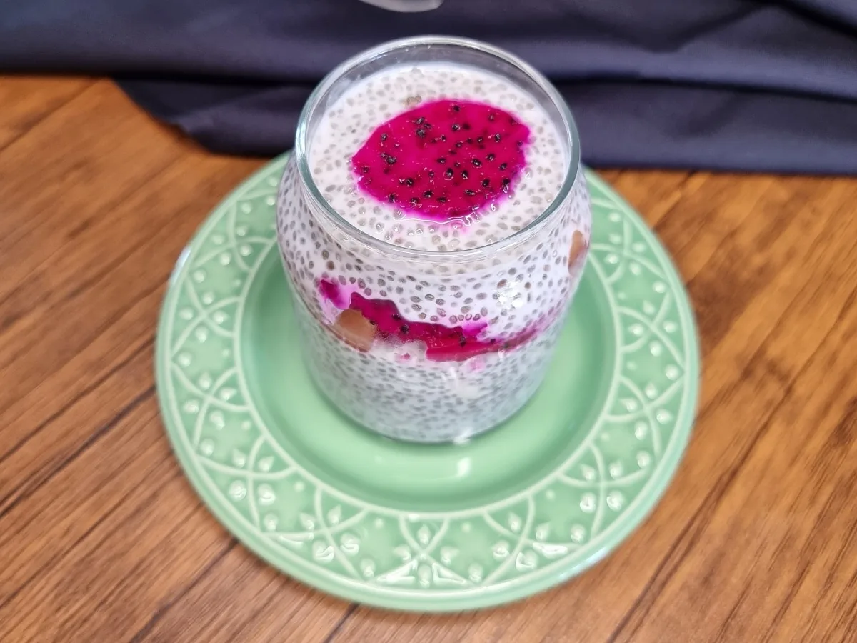 Pudim de chia simples