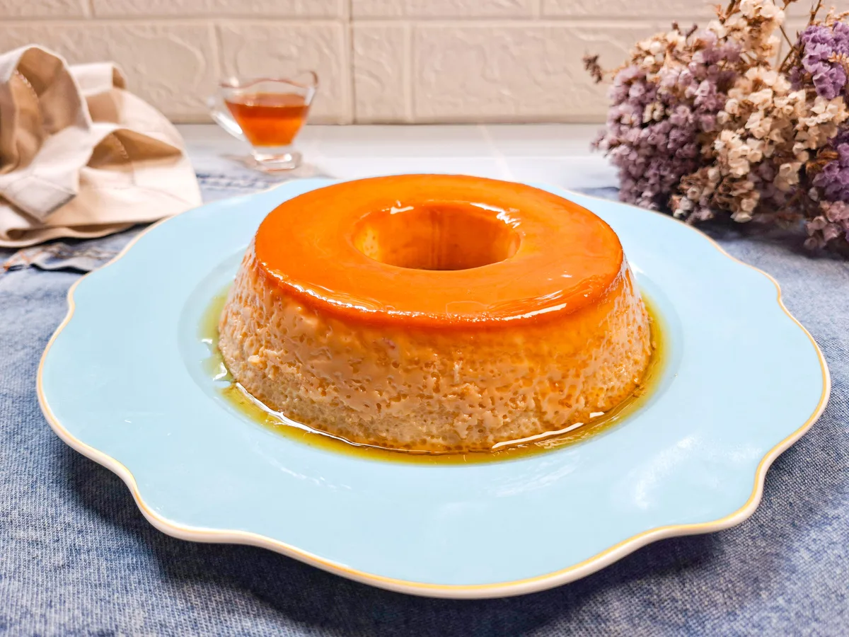 Pudim na panela de pressão