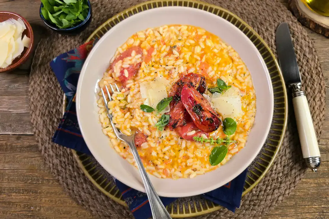 Risoto com tomate assado na Air Fryer da Rita Lobo
