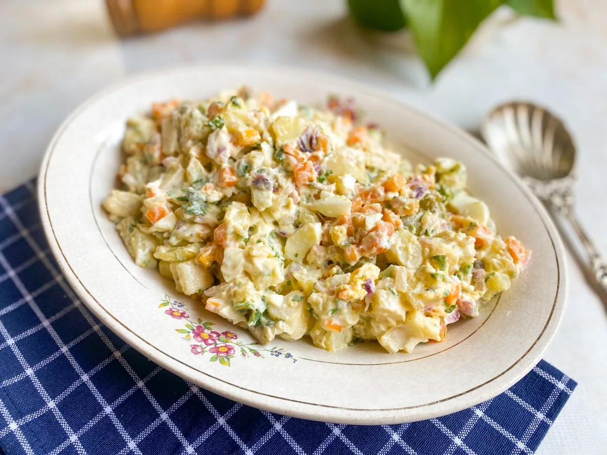 Salada de maionese caseira