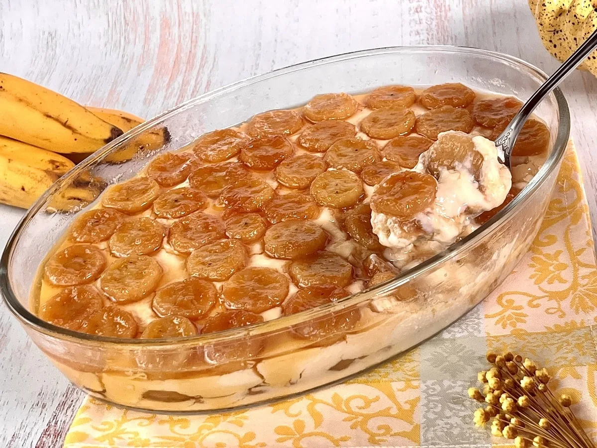 Sobremesa de banana fácil