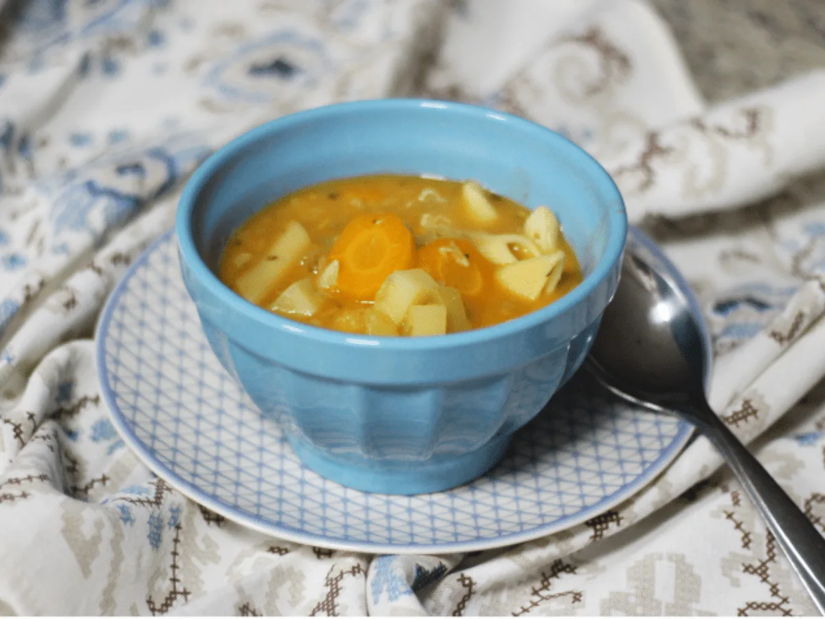 Sopa de legumes fácil na pressão