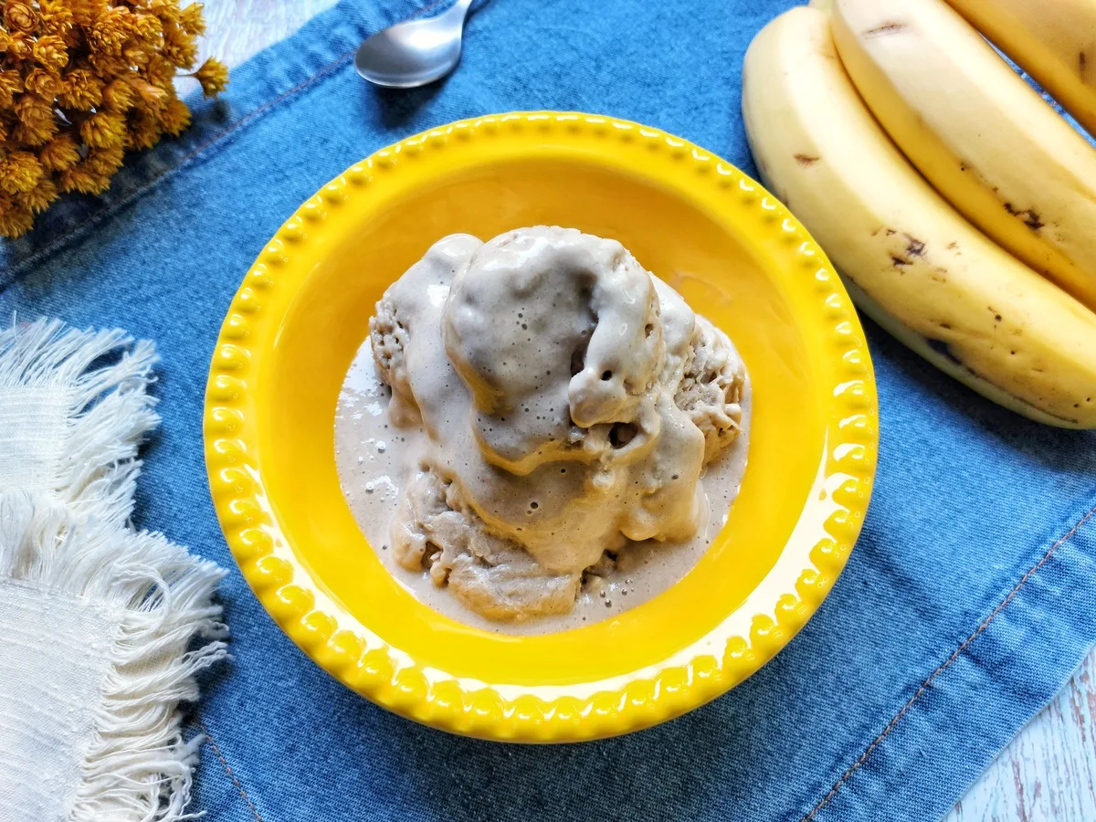 Sorvete de banana fácil