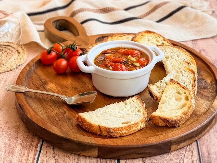 Tomate confit na air fryer