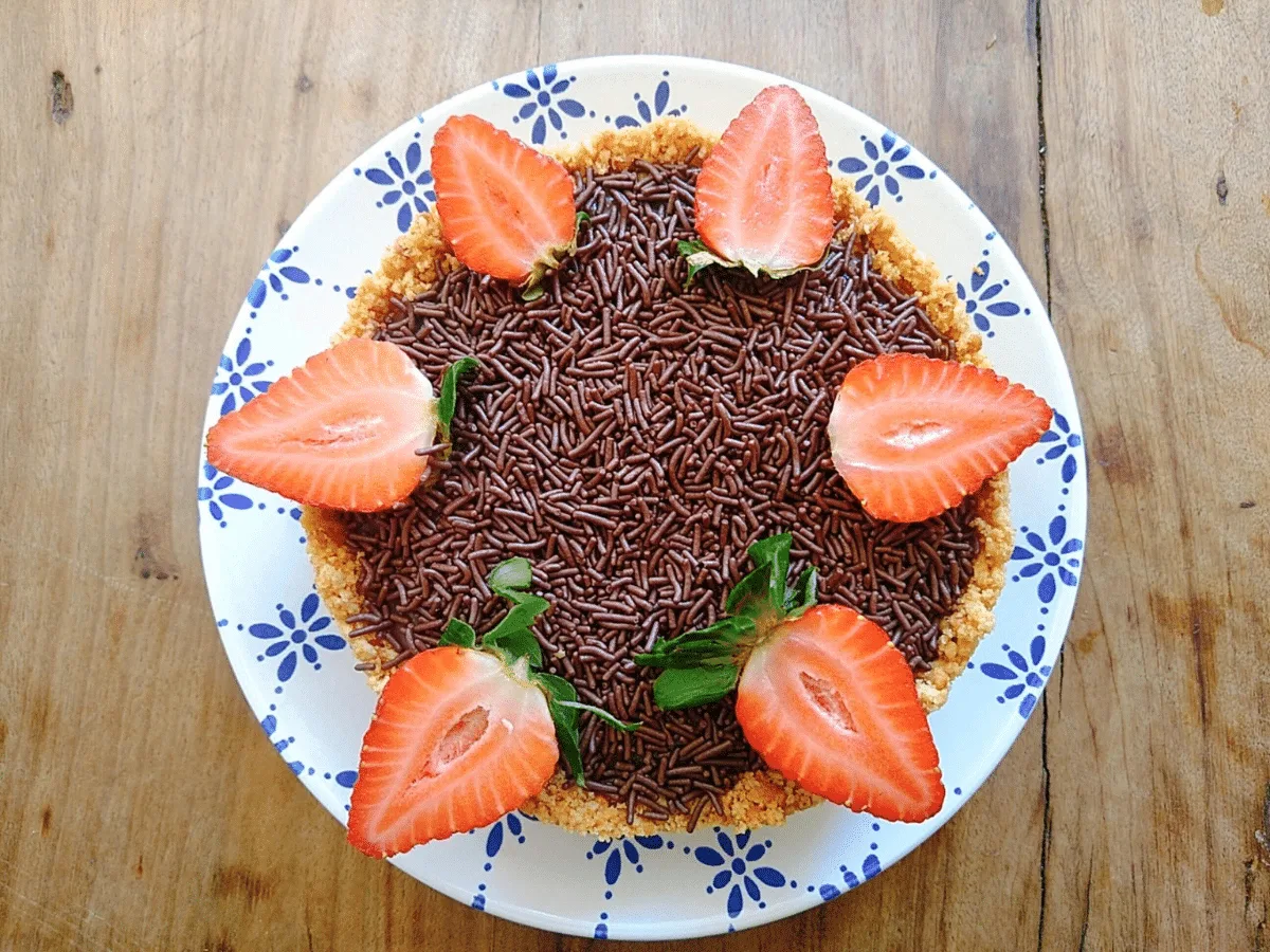 Torta de brigadeiro simples