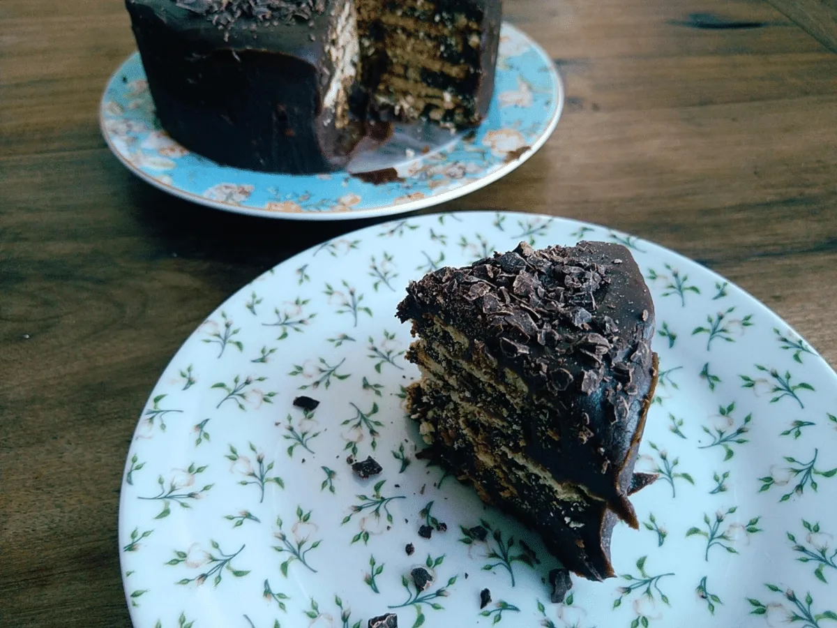 Torta de palha italiana fácil