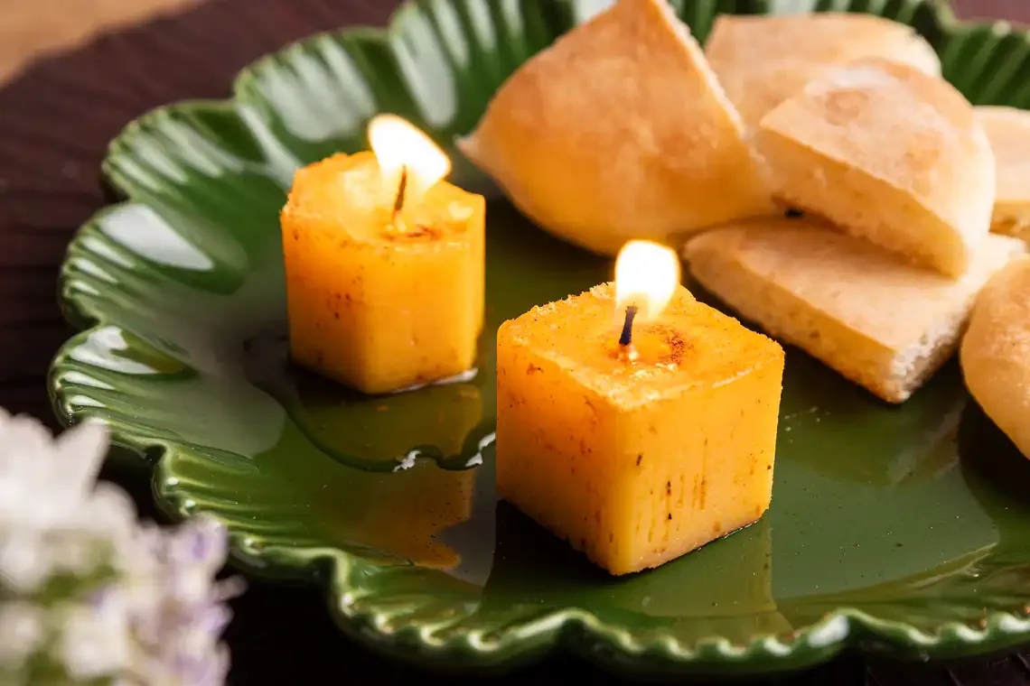 Vela de manteiga com páprica