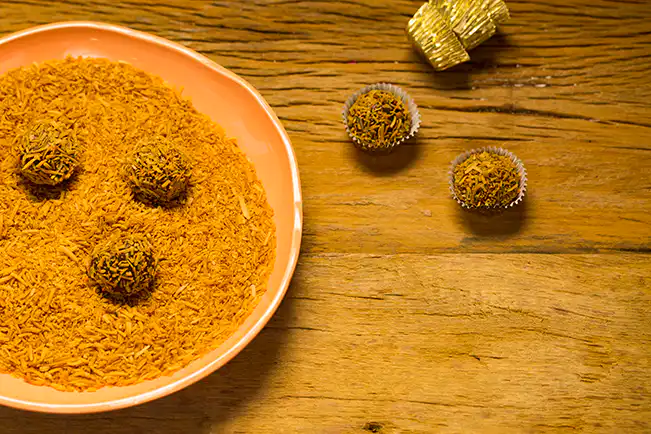 Brigadeiro com coco queimado