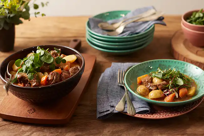 Carne com batata e cenoura na panela de pressão elétrica