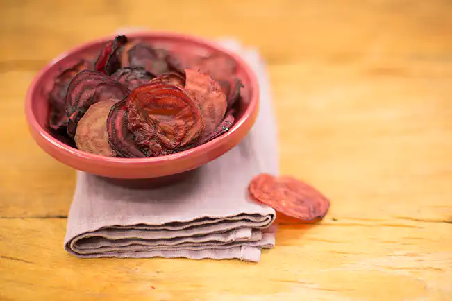 Chips de beterraba