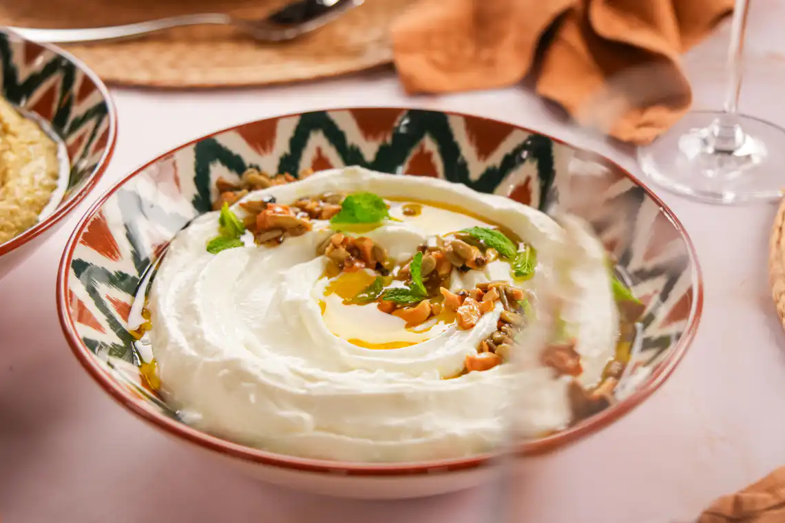 Coalhada seca com azeite crocante