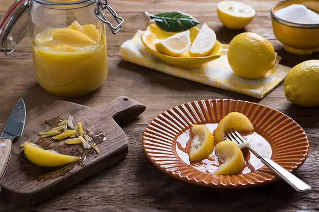 Conserva de limão-siciliano