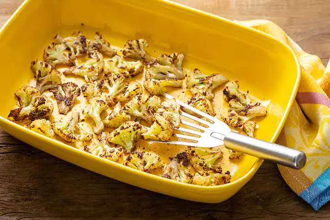 Couve-flor assada com especiarias