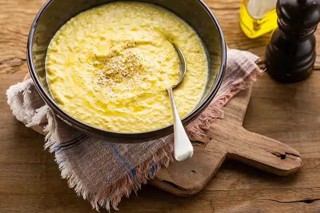 Creme de milho batido