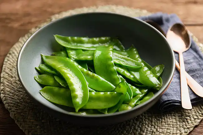 Ervilha-torta na manteiga