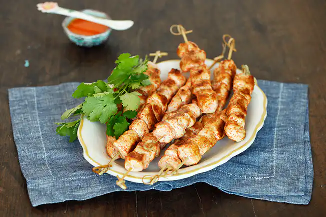 Espetinhos de frango