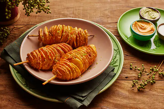 Espiral de batata crocante na Air Fryer da Rita Lobo