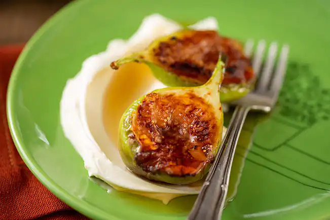 Figo grelhado com mascarpone