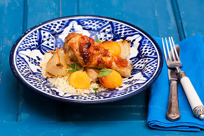 Frango com damasco
