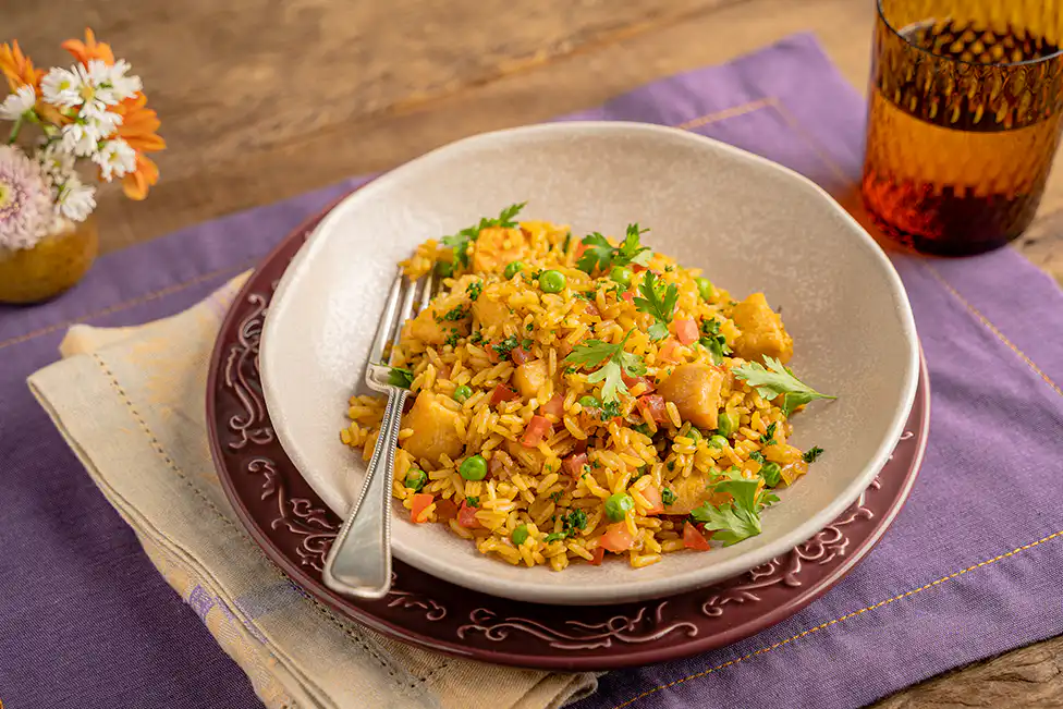 Galinhada na panela de pressão elétrica