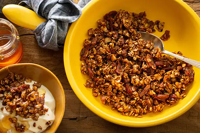 Granola de frigideira