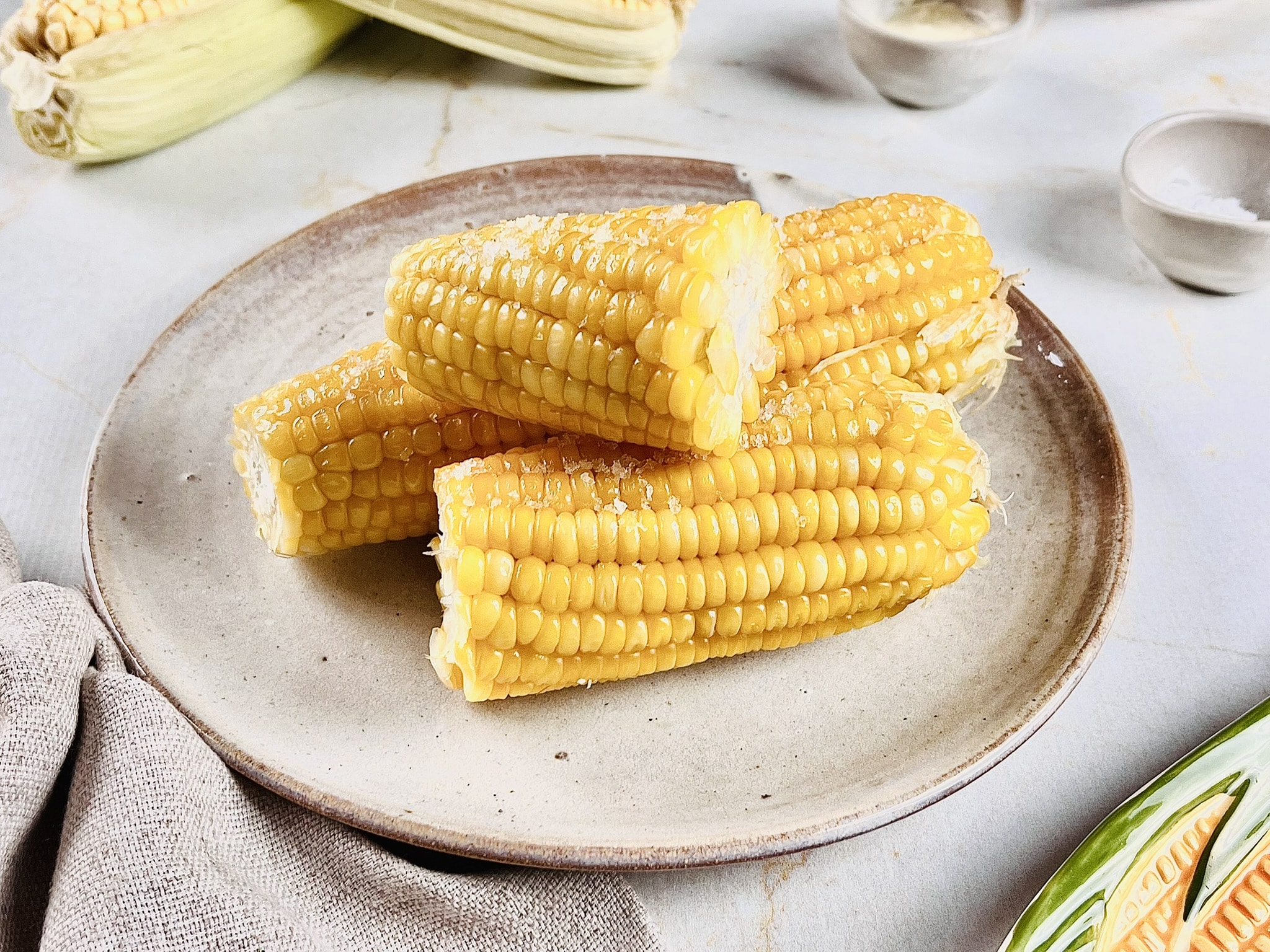 Milho cozido fácil (no micro-ondas)