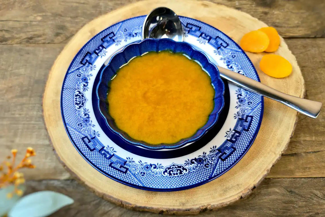 Molho de damasco e vinho