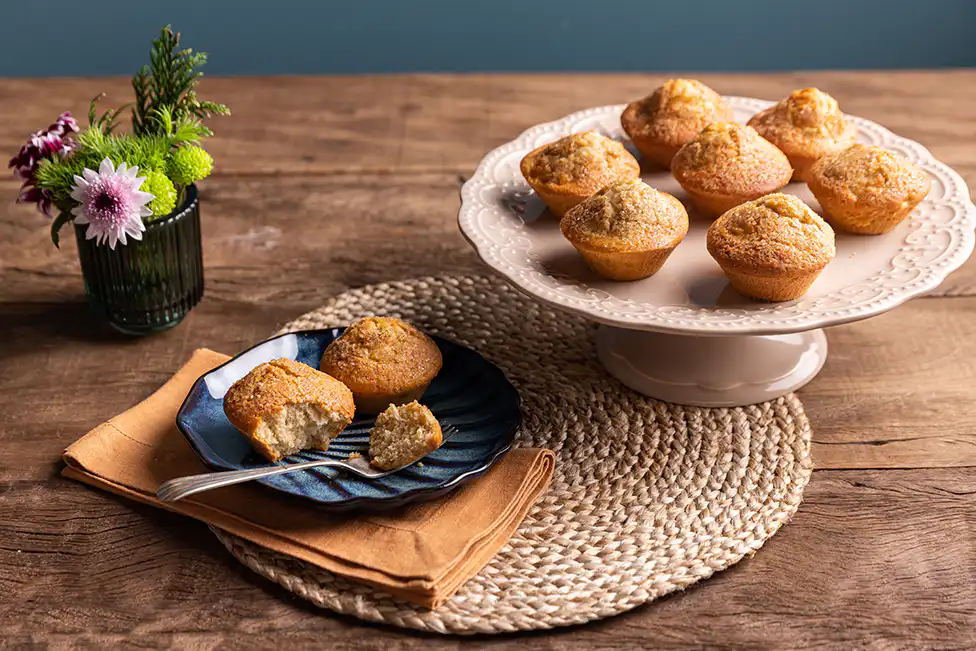 Muffin de banana na Air Fryer Oven da Rita Lobo