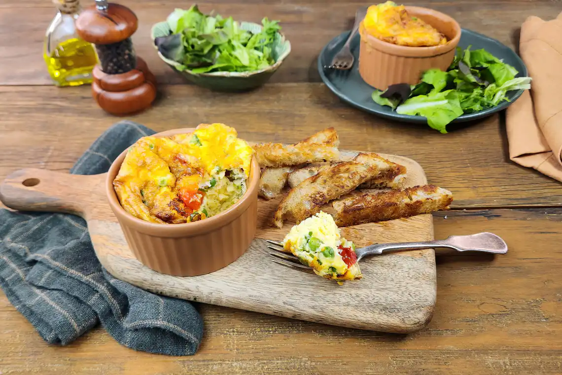 Omelete na Air Fryer da Rita Lobo