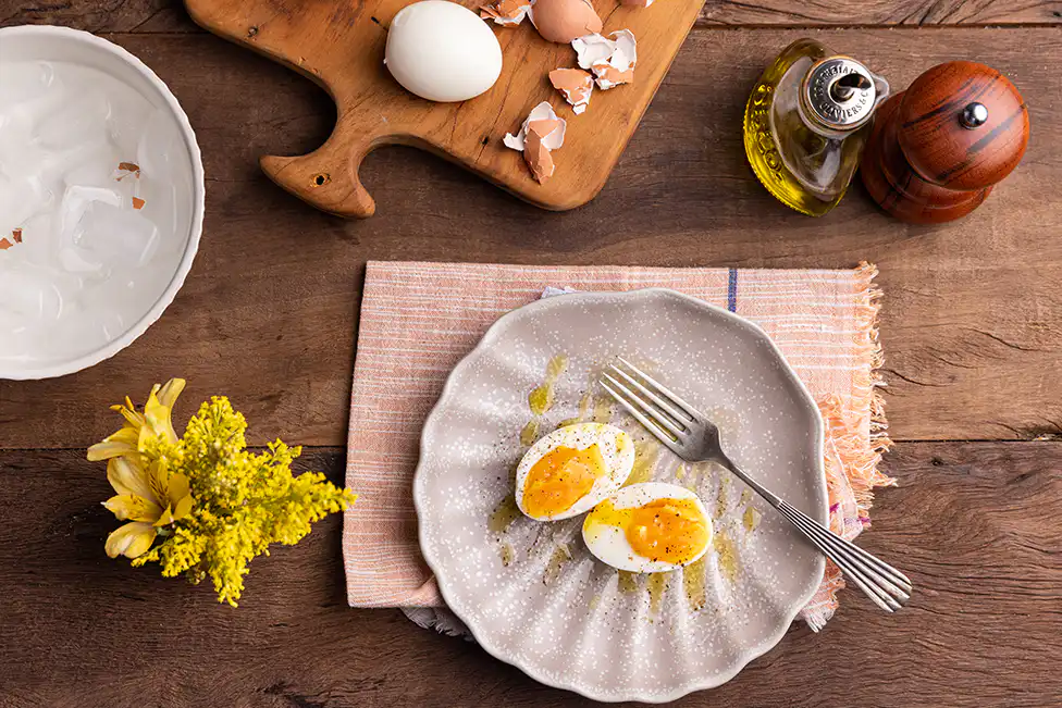Ovo cozido na Air Fryer da Rita Lobo