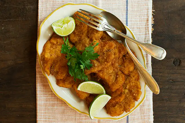 Paillard de frango à milanesa