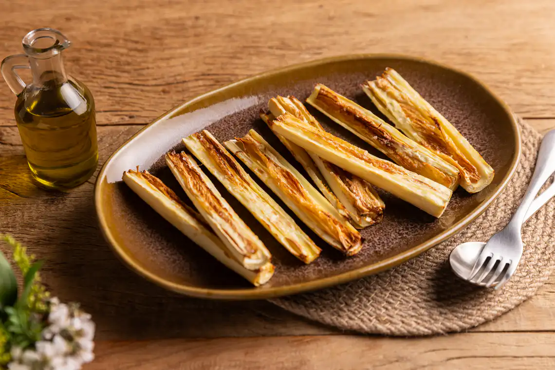 Palmito pupunha assado na Air Fryer da Rita Lobo