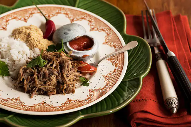 Pernil de porco na pressão