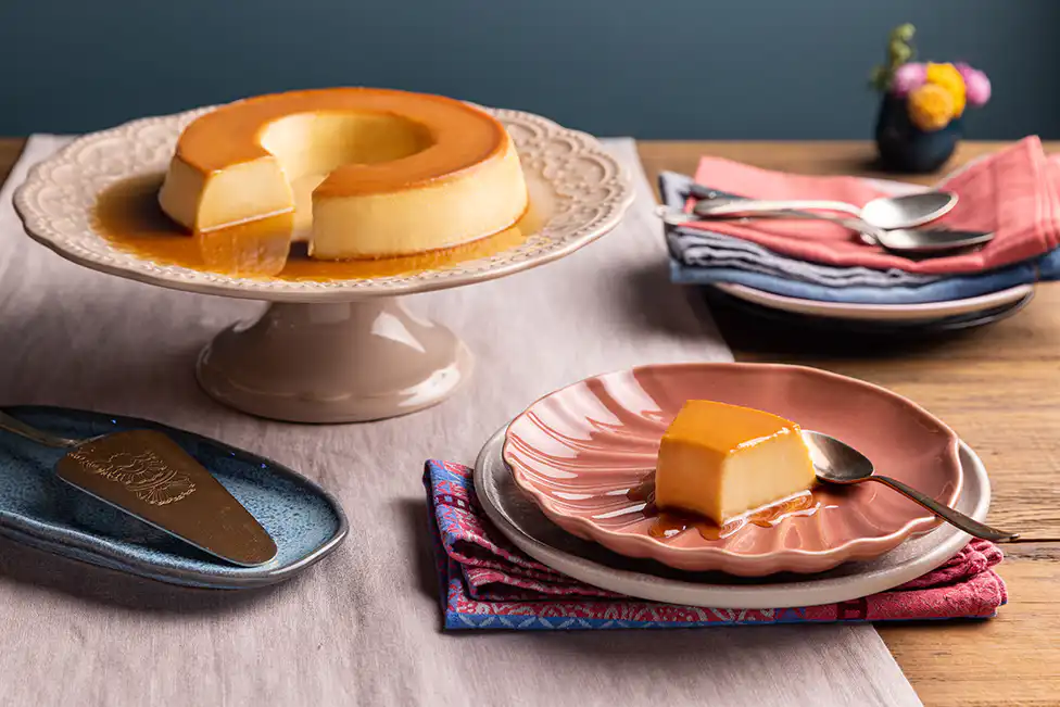 Pudim de leite na panela de pressão elétrica