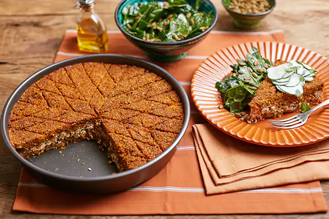 Quibe de abóbora com ricota