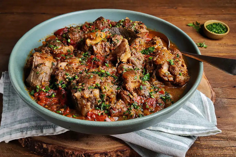 Rabada na panela de pressão elétrica