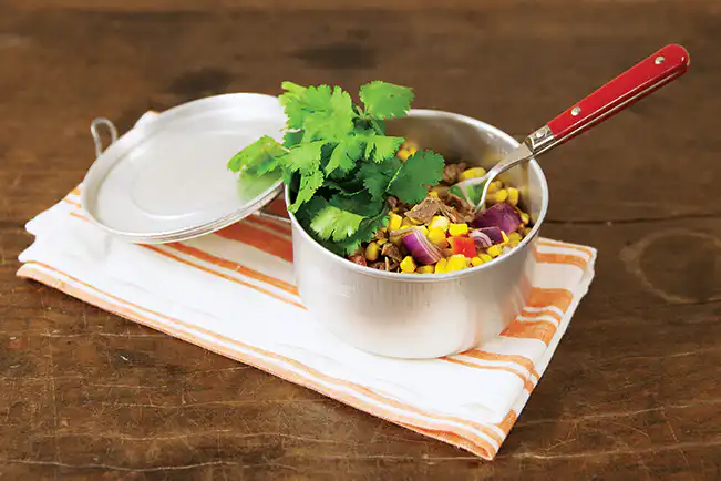 Salada mexicana com músculo