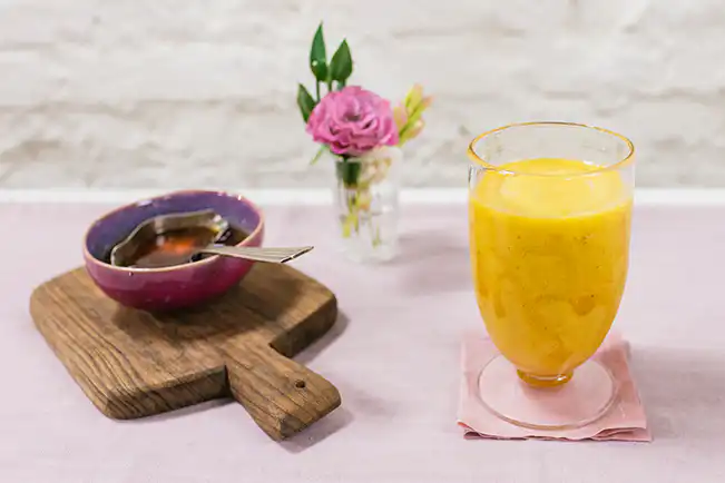 Smoothie de banana e manga