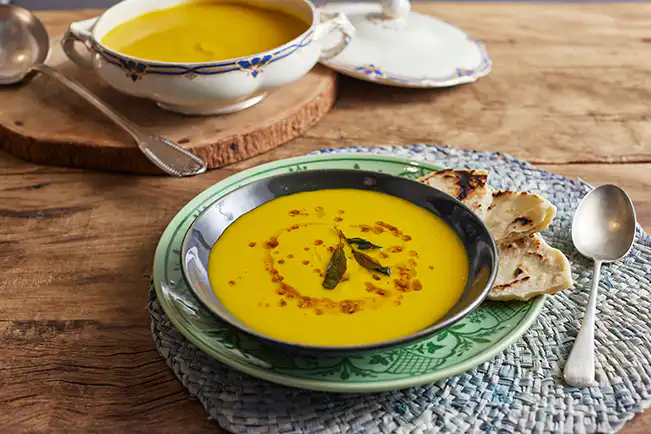 Sopa de abóbora assada