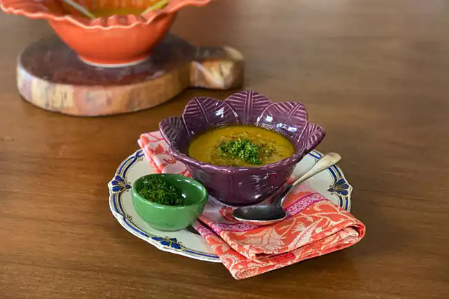 Sopa de legumes na pressão