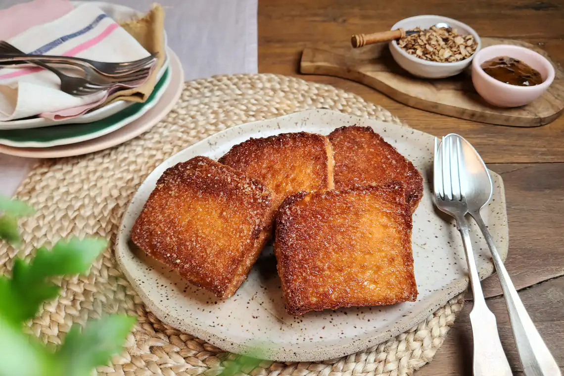 Torrada de mel na Air Fryer da Rita Lobo