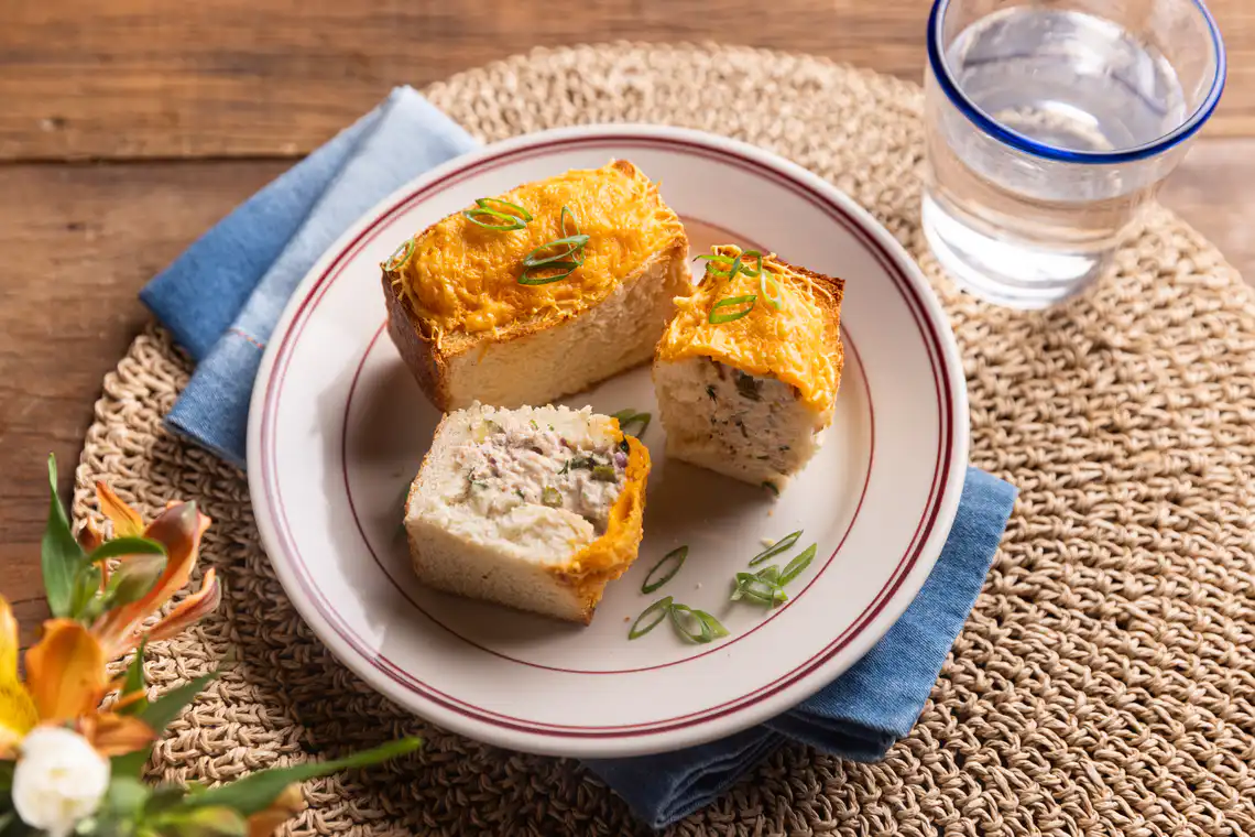 Tuna melt na Air Fryer da Rita Lobo (sanduíche de atum com queijo)