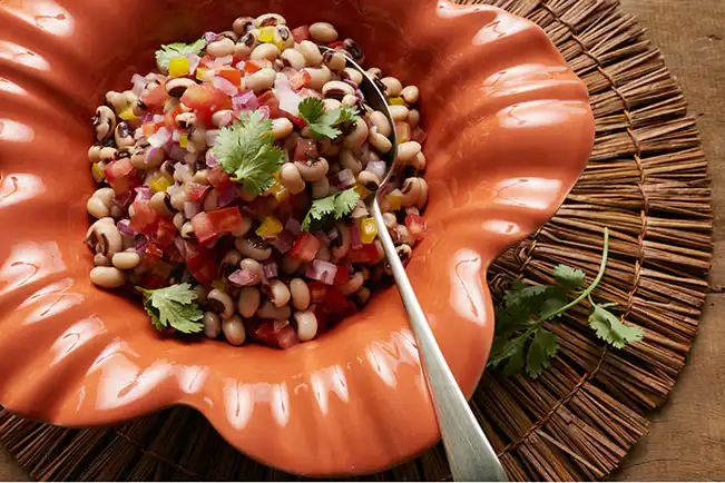 Vinagrete de feijão-fradinho