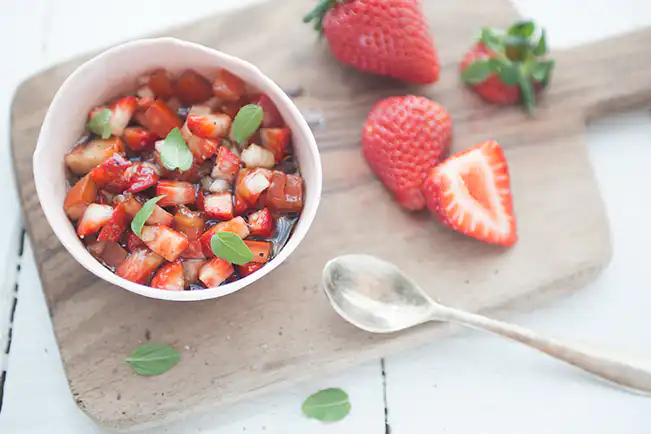 Vinagrete de morango